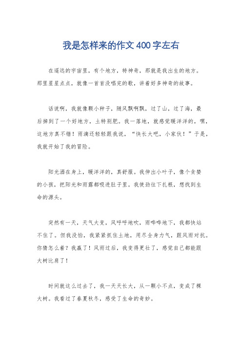 我是怎样来的作文400字左右