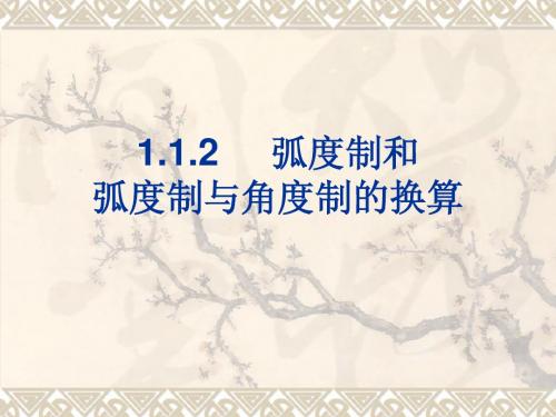 1.1.2弧度制及弧度制与角度制的换算(