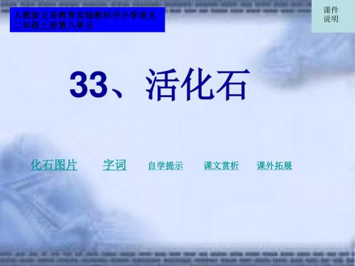 33.《活化石》+课件