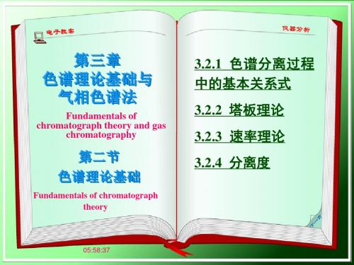 仪器分析大连理工大学32色谱理论基础