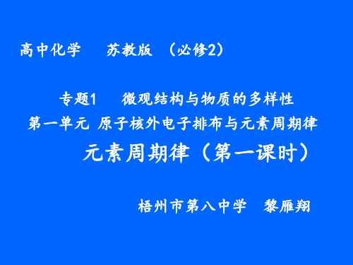 高中化学必修2苏教《专题1 微观结构与物质的多样性第三单元从微观结构看物质的多样性》451PPT课件 一等奖