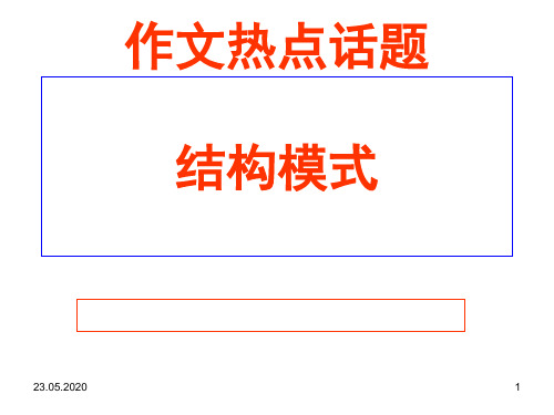 高考作文热点话题结构模式ppt优秀课件