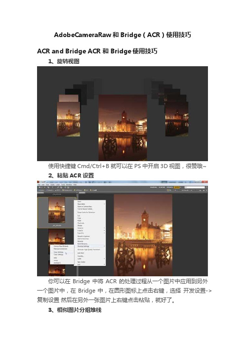 AdobeCameraRaw和Bridge（ACR）使用技巧