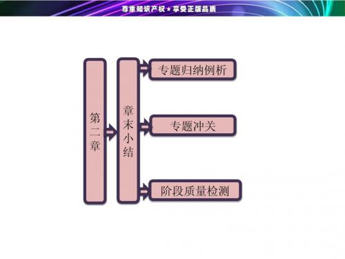 高一物理《第二章 章末小结   知识整合与阶段检测》课件