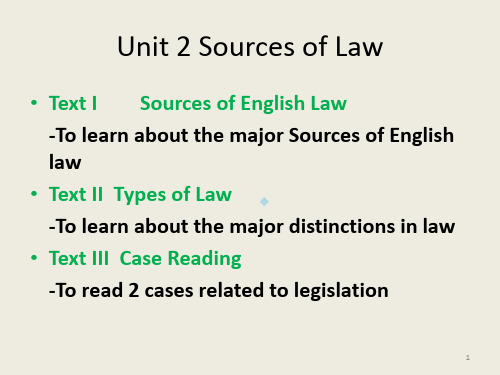 Unit2SourcesofLaw