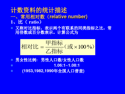 相对数及卡方检验.