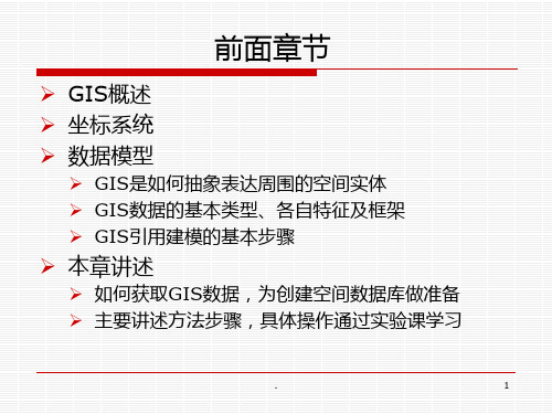 第五章：GIS数据获取PPT课件