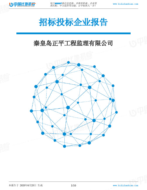 秦皇岛正平工程监理有限公司-招投标数据分析报告