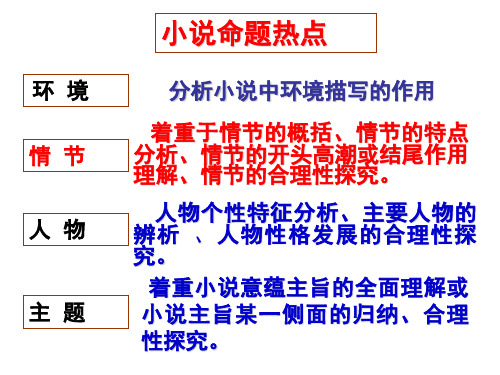 高中语文-小说情节的作用(共33张PPT)