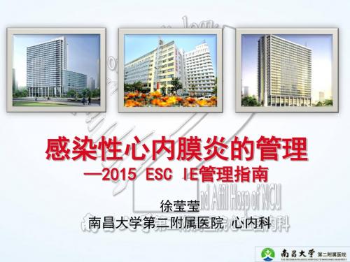 2015ESC 感染性心内膜炎指南