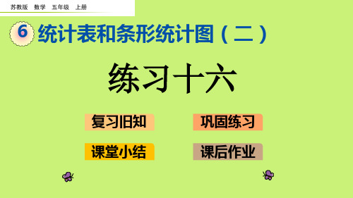 苏教版五年级上数学练习十六优质课堂教学PPT课件