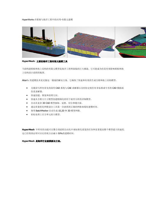 HyperWorks在船舶与海洋工程中的应用-有限元建模