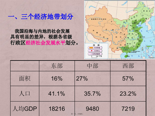 1.3讲我国的三个经济地带