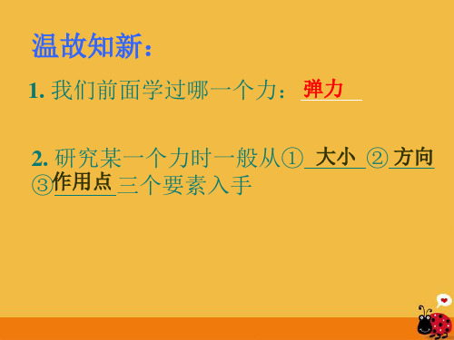 九年级物理-第十三章第三节摩擦力课件-人教新课标版