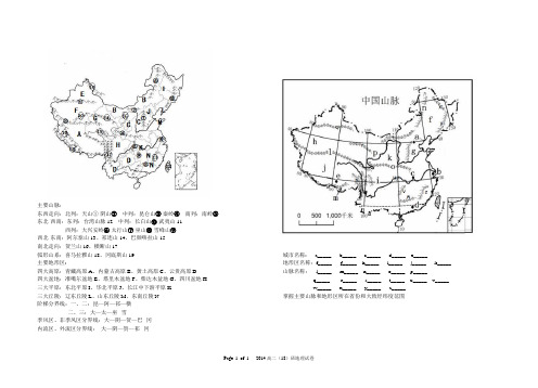 中国地形全 图