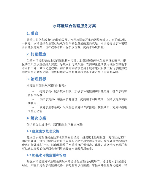 水环境综合治理服务方案 (4)