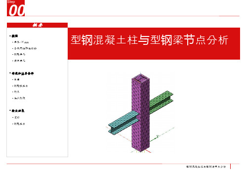 MIDAS_FEA_型钢混凝土柱与钢梁节点分析——赵继