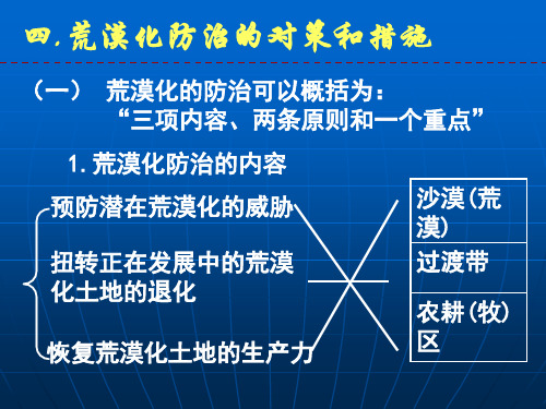 人教版 高二 必修3 2.1 荒漠化的防治对策和措施(第二课时)(19张PPT)