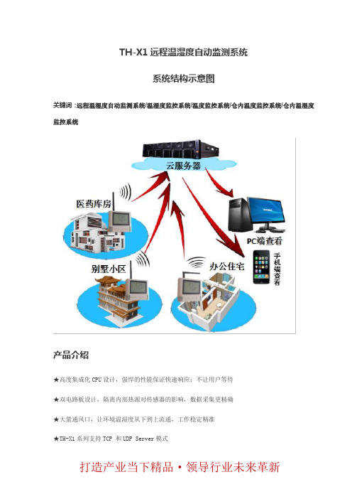 TH-X1远程温湿度自动监测系统