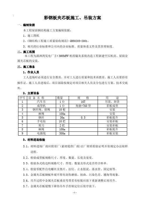 金属夹芯板安装措施--111