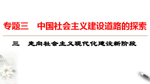 高中历史人民版必修二 3.3走向社会主义现代化建设新阶段(共14张PPT)