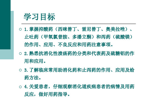 第七章消化系统药及合理用药ppt课件