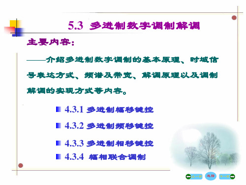 第六节 多进制数字调制解调