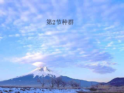 浙教版九年级科学下2.2种群教学课件共17张PPT