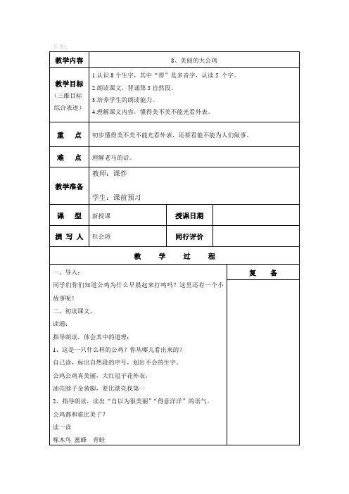 8、美丽的大公鸡1