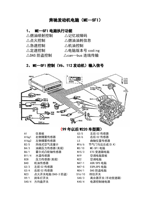 以后奔驰发动机电脑示意图介绍