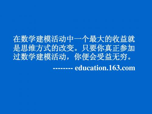 MATLAB软件及其在数学建模竞赛中的应用