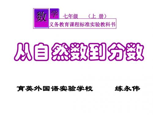 七年级上册数学课件ppt(从自然数到分数等65个) 浙教版