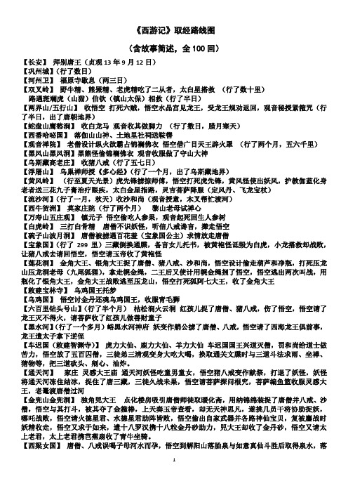 《西游记》取经图(全100回)