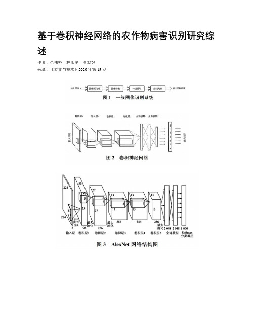 基于卷积神经网络的农作物病害识别研究综述