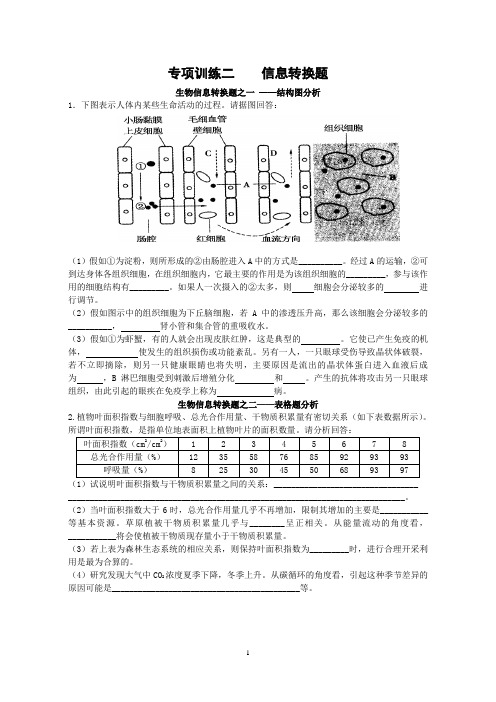 图表题专项训练