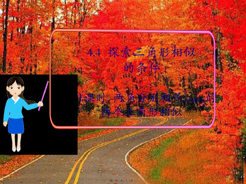 九年级数学上册第四章图形的相似4探索三角形相似的条件两角分别相等的两个三角形相似4