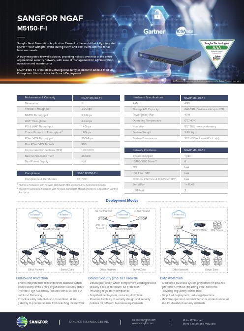 sangfor ngaf m5150-f-i datasheet说明书
