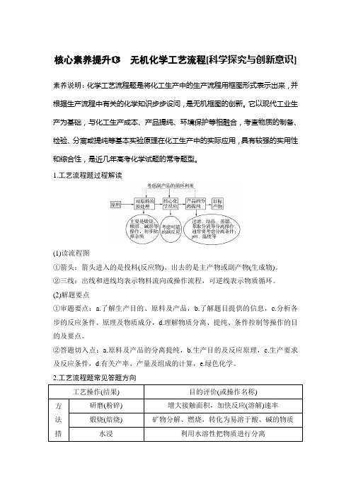 核心素养提升18无机化学工艺流程