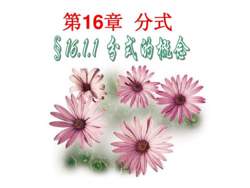 16.1.1_分式的概念(课件)