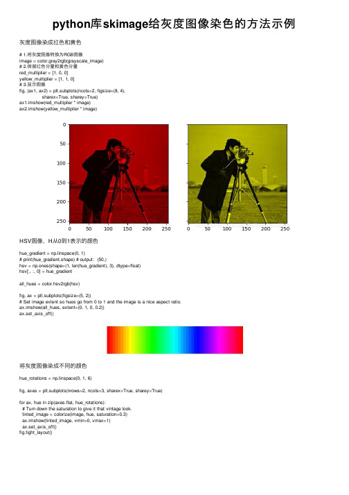 python库skimage给灰度图像染色的方法示例