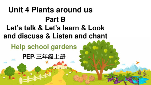 人教PEP三年级英语上册《Unit4 Plants around us Part B》 第1课时课件