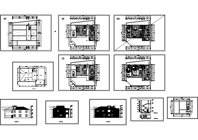 农村住宅旧房改造设计cad施工图