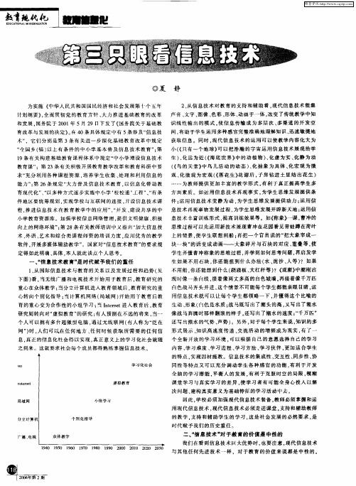 第三只眼看信息技术