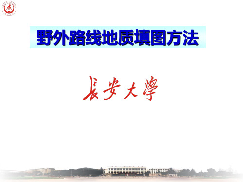 巢湖实习报告 地质填图PPT课件