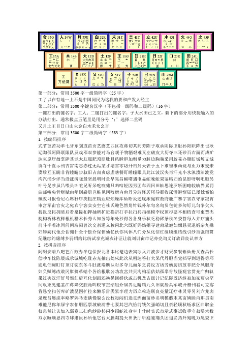 86五笔学习资料