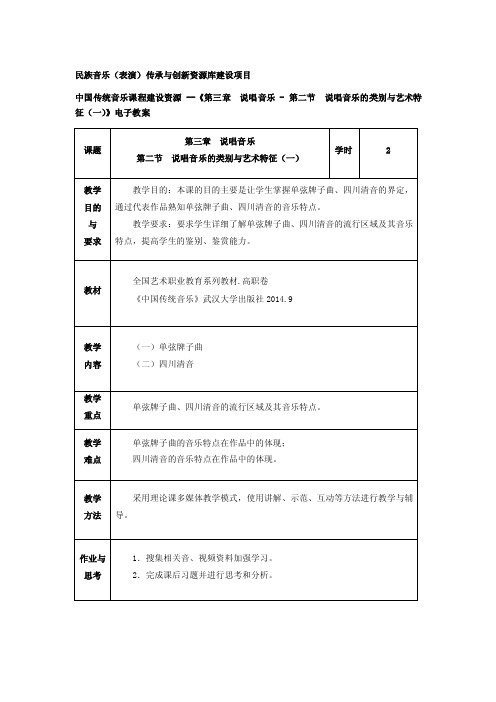 说唱音乐-说唱音乐的类别与艺术特征（一）.