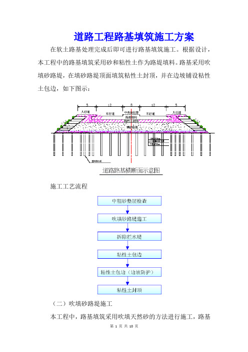 道路工程路基填筑施工方案