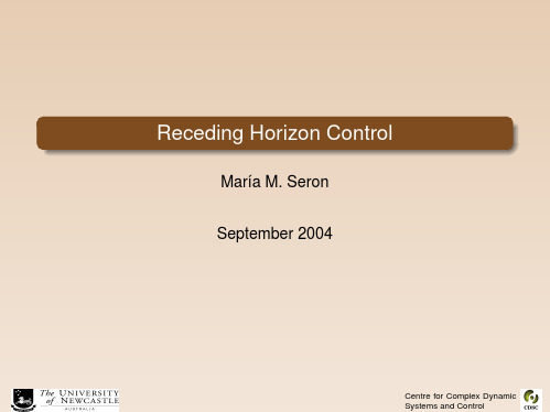 滚动时域控制原理 Receding Horizon Control principle