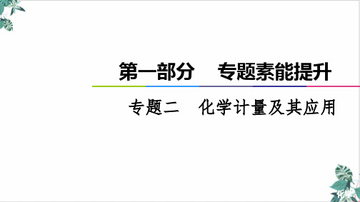 [优选]新高考化学全国通用二轮复习化学计量及其应用课件