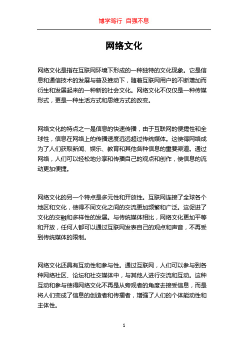 网络文化_精品文档